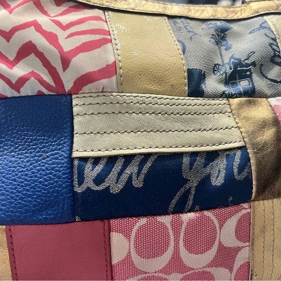 Vintage Coach patchwork tote - Picture 2 of 6